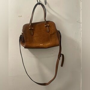 Brown suede purse